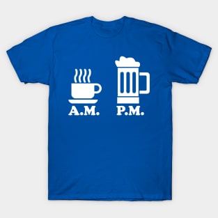 AM PM Coffee Beer T-Shirt